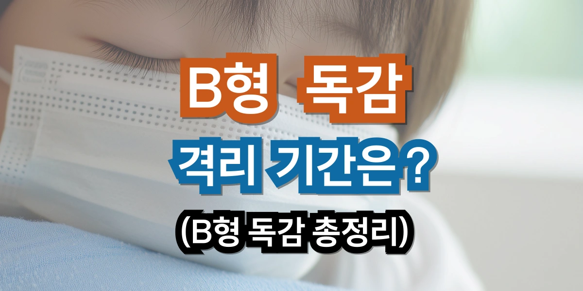 B형 독감 격리